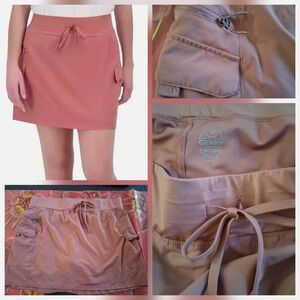 🎀Gerry Weber Women's Pink Breezy CARGO Skort Size XXL EUC